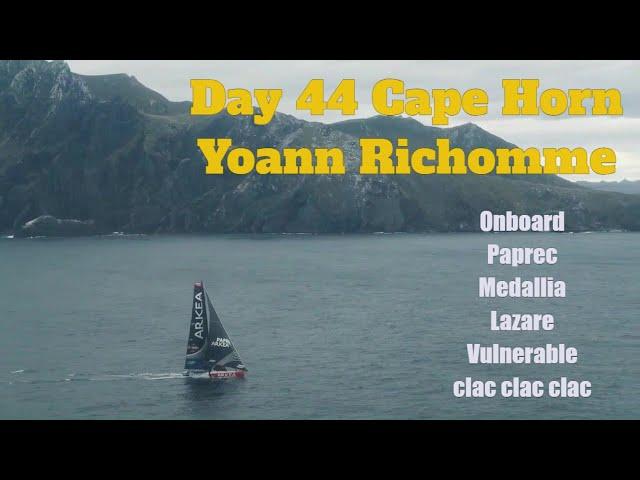 Vendee Globe Day 44 Cape Horn PAPREC Record Onboard Pip Headed OZ, Tanguy, Jean (clac clac clac) Sam