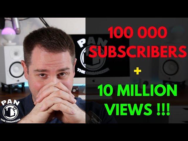 100 000 subscribers!  10 million views!  THANK YOU !!!