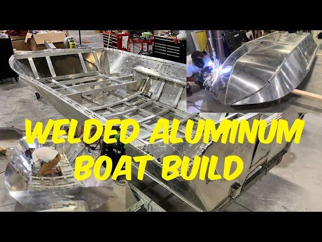 ALL WELDED Fishing Boat Built from Scratch - Time Lapse