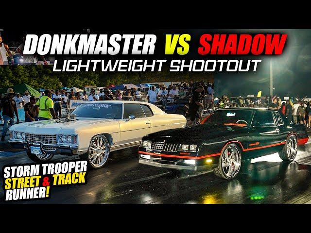 DONKMASTER New Donk STORM TROOPER Vs UNDEFEATED SUPERCHARGED GBODY - $3000 BIG RIM SHOOTOUT & CRUISE