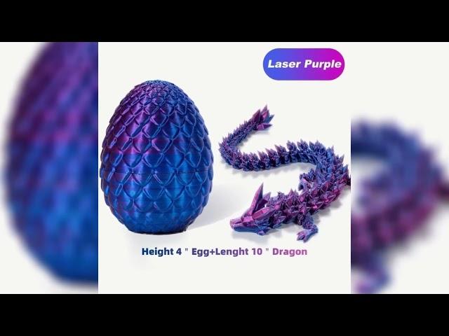 3D Printed Dragon Eggs with Dragon Inside (Unboxing)