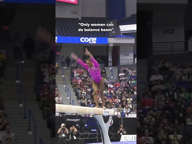 Born to be a WAG gymnast, forced to be a MAG gymnast #gymnastics #beam