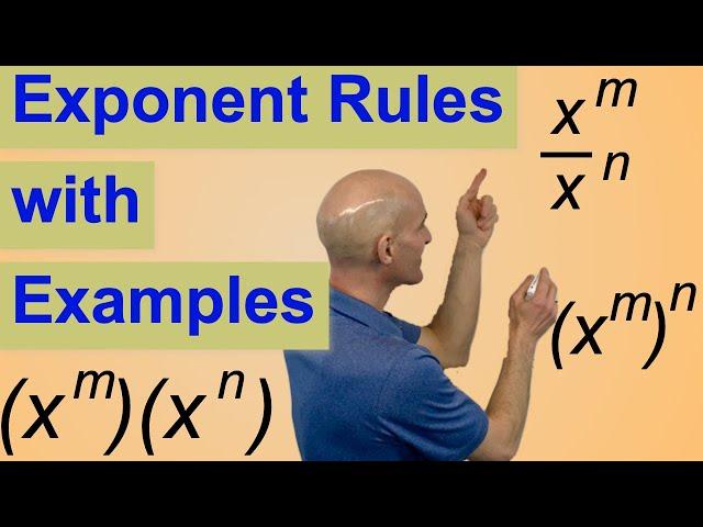 Exponent Rules with Examples