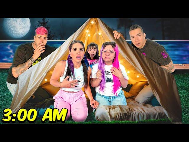 ACAMPAMOS UNA NOCHE EN MI CASA CON LA NUEVA INTEGRANTE DEL TEAM  | Karla Bustillos