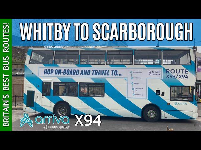 Whitby to Scarborough by bus!  Coast and Moors on Arriva's Scenic X94 Service.