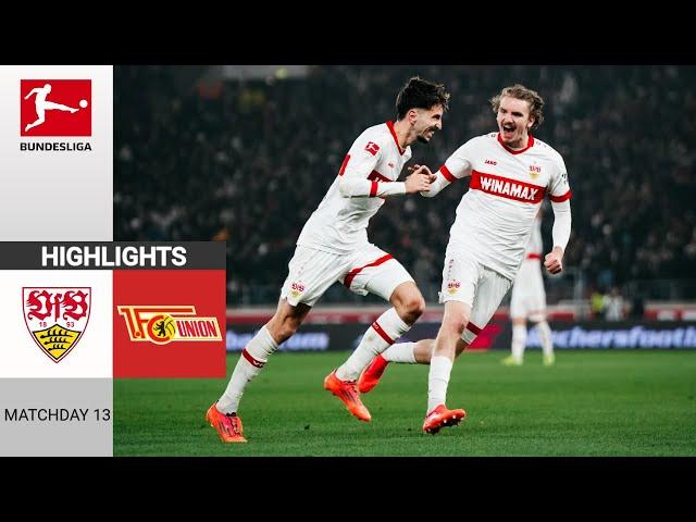 VfB Stuttgart - Union Berlin | 3:2 | Zusammenfassung | Bundesliga 2024-25 | stuttgart union berlin