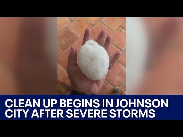 Texas weather: Large hail stones hit Johnson City | FOX 7 Austin