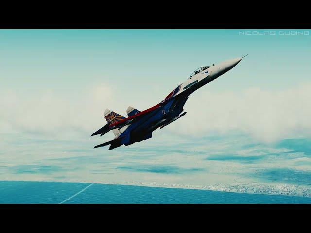 Su-27 Russian Knights Aerobatics: Unbelievable Moves  #DCS #Gaming