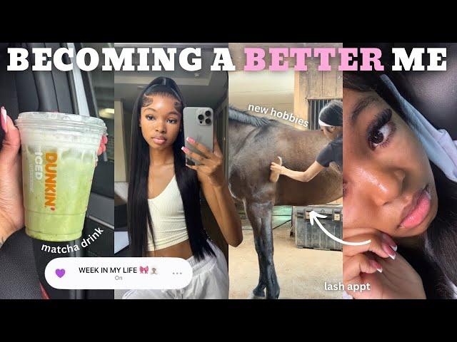PRODUCTIVE WEEK IN MY LIFE: getting back into routine ᥫ᭡ : lash appt, new hobby, cooking, more