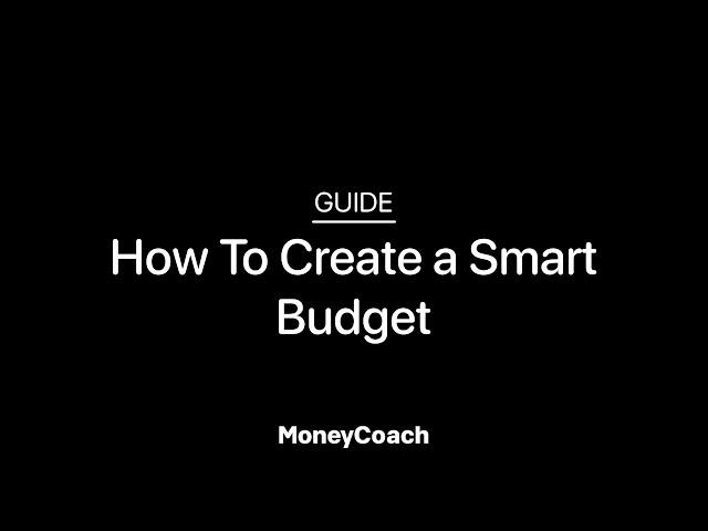 How To Create a Smart Budget in MoneyCoach App - Guide