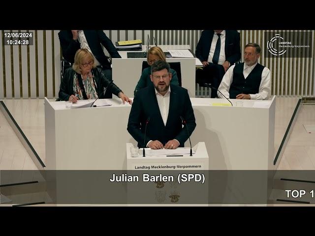 Aktuelle Stunde: 30 Jahre Verfassung des Landes Mecklenburg-Vorpommern - 75 Jahre Grundgesetz