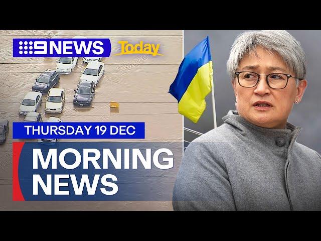 Queensland on flood alert; Penny Wong to visit Ukraine | 9 News Australia