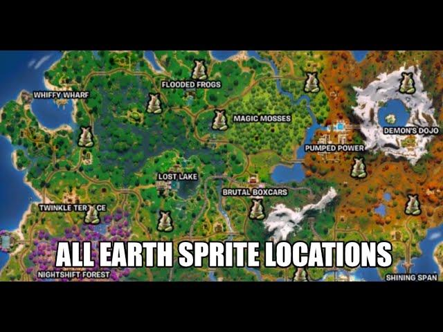 Fortnite - All Earth Sprite locations - Chapter 6 Season 1