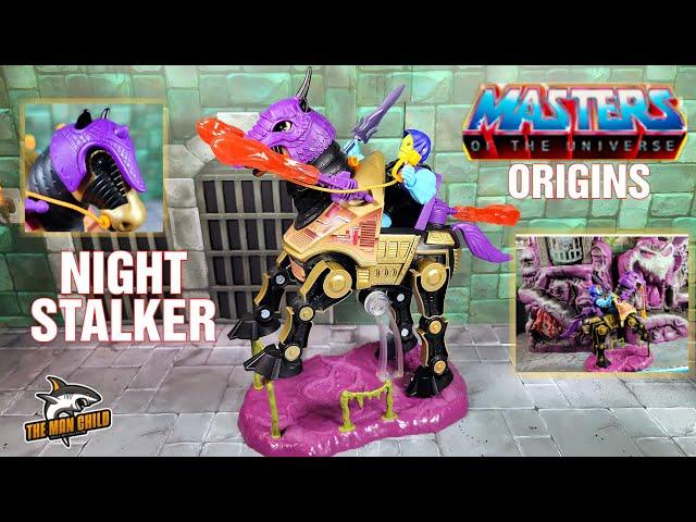 Masters of the Universe Origins NIGHT STALKER  Evil Battle Steed Review!