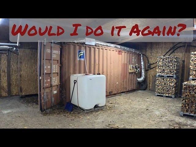 Firewood Kiln Heated by Outdoor Wood Boiler, My Review!