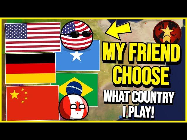 My FRIEND CHOOSE What COUNTRY I PLAY IN ROBLOX RISE OF NATIONS!