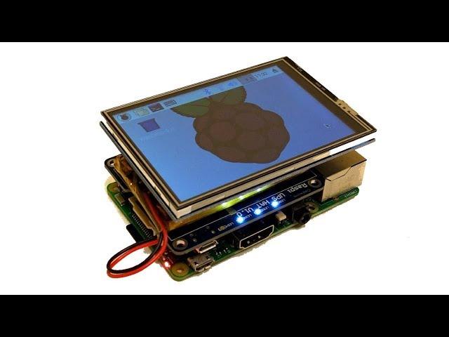 Raspberry Pi 3.5 Inch Touch Display + 2500mAh Lithium Battery - portable Raspberry Pi 3