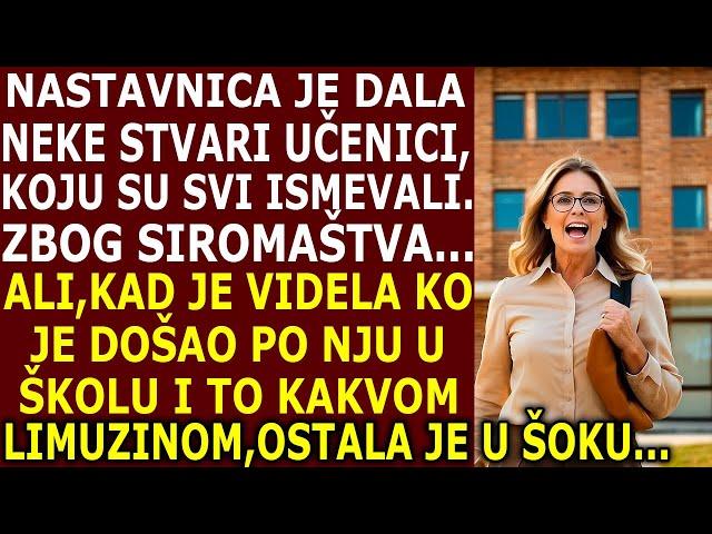 NASTAVNICA JE POKLONILA STVARI SIROMAŠNOJ UČENICI, ALI KAD JE VIDELA KO JE DOŠAO PO NJU, OSTALA JE U