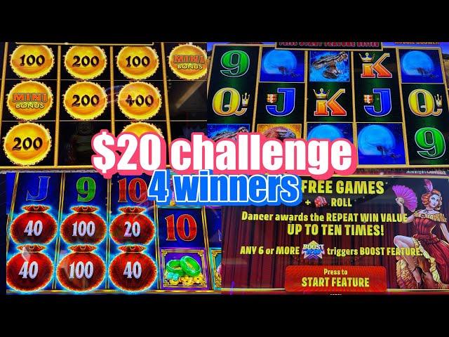 Challenge $20x 7 slots. 4 winners. Not bad at all !!