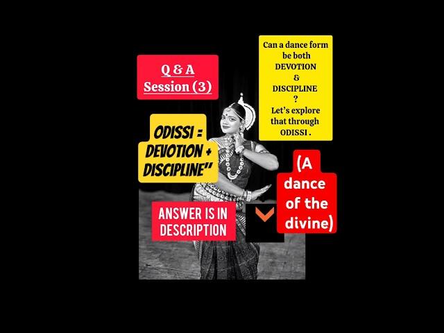 Odissi: Where Devotion Becomes Dance | A Topic on Grace & Grit" #odissi #dance #question #answer