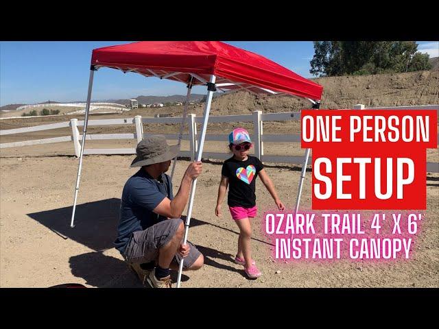 Ozark Trail 4' x 6' Instant Canopy Outdoor Shade Shelter from Walmart 2022