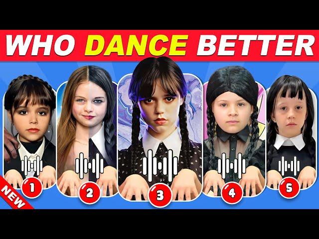 Who Dances Better? Wednesday Dance Edition Salish Matter, Like Nastya, Jenna Ortega, Diana, Kassie