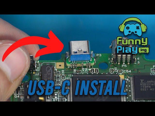 FunnyPlaying GBA SP USB C Mod Install