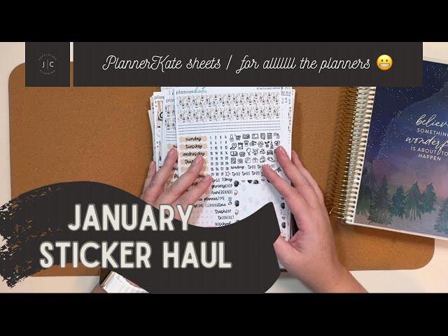 January PLANNERKATE kit haul