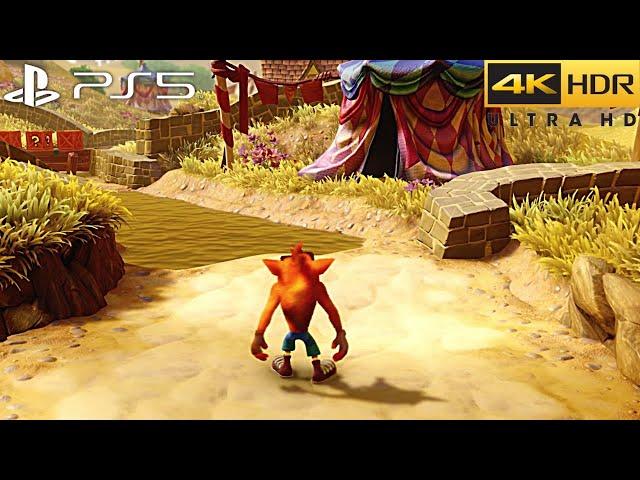 Crash Bandicoot N. Sane Trilogy (PS5) 4K HDR Gameplay - (100% Full Game)