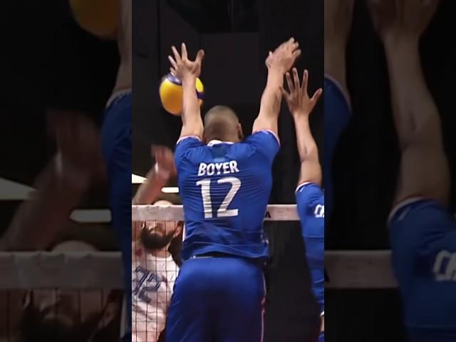 Monster block by Stephen Boyer‍ #epicvolleyball #volleyballworld #volleyball