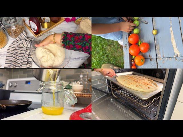 Making Ghee | Afghani Naan | Fresh Veggies from the Garden | When Life tests you