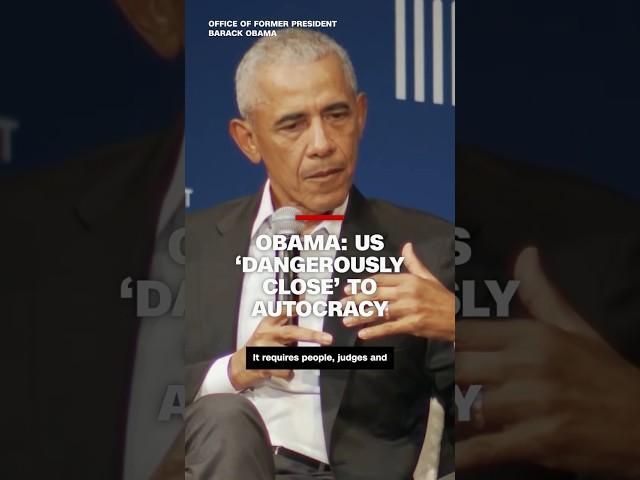 Obama: US 'dangerously close' to autocracy
