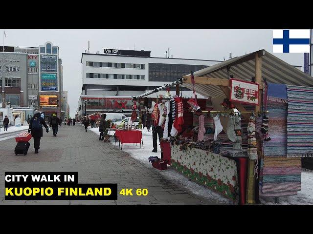 Winter Walk In Finland: Kuopio (Nov 2021)