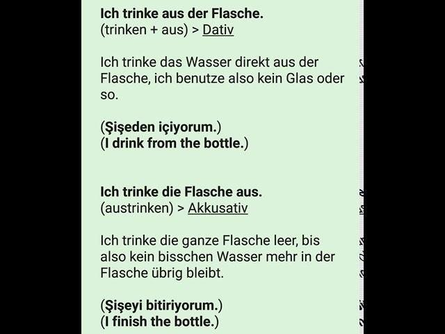 aus der Flasche trinken / die Flasche austrinken