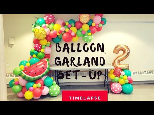 Balloon Garland Set-up | Timelapse | How to| Balloon Decor