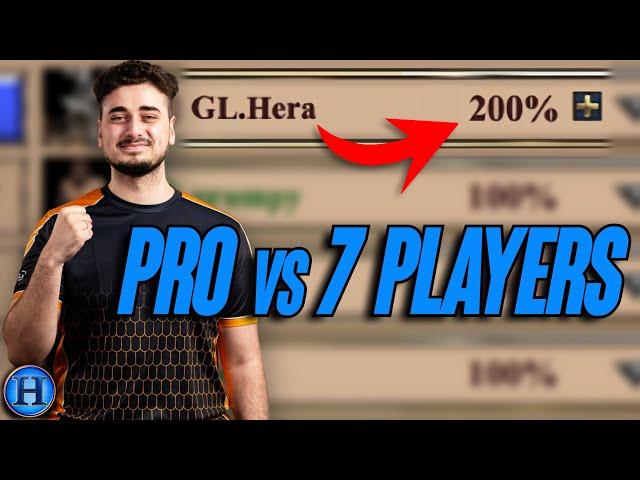 Pro With 200% Handicap vs 7 Players | AoE2