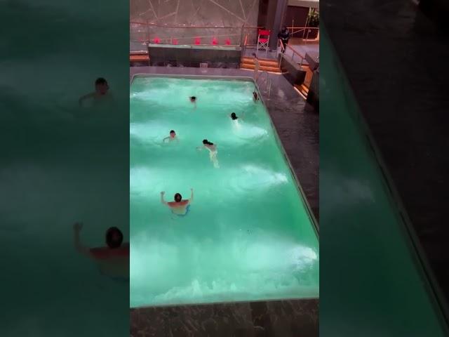 Cruise ship in storm - Indoor pool #shorts