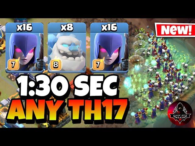 Epic Strategy! TH17 Zap Quake Witch is the Easiest TH17 Attack Strategy in Clash of Clans