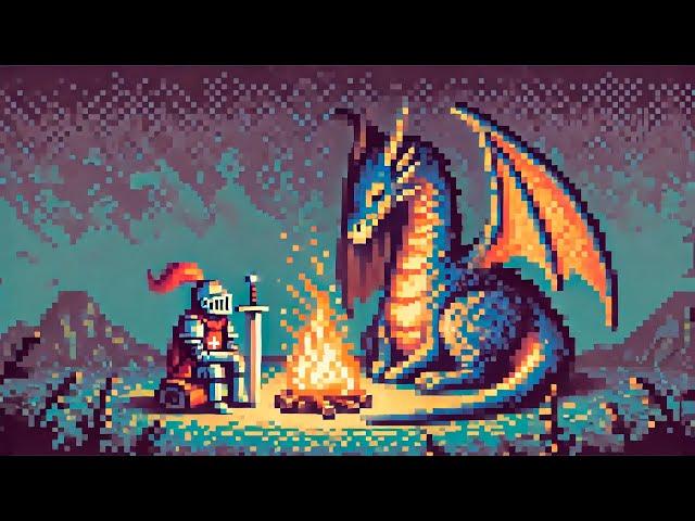 Alone With Your Dragon And A Campfire For 6 Hours (Medieval Ambient Music)