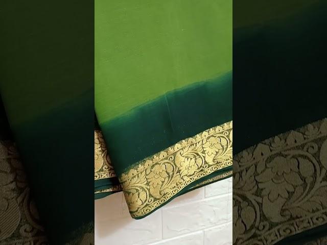 #Plain chiffon saree