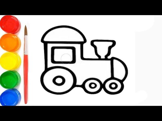 Drawing picture, Tractor drawing for children, нарисуем трактор