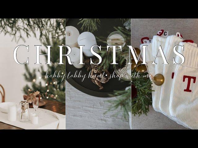 CHRISTMAS 2024 SHOP WITH ME | HOBBY LOBBY HAUL & SHOPPING AT HOME ​⁠@tiahnamrose