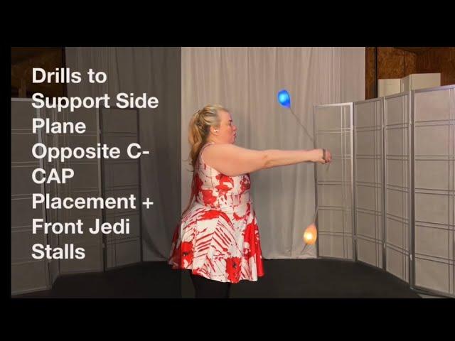 Poi Drills Supporting Side Opposite C-CAPs + Front Jedi Stalls #PoiTutorial #PoiDance