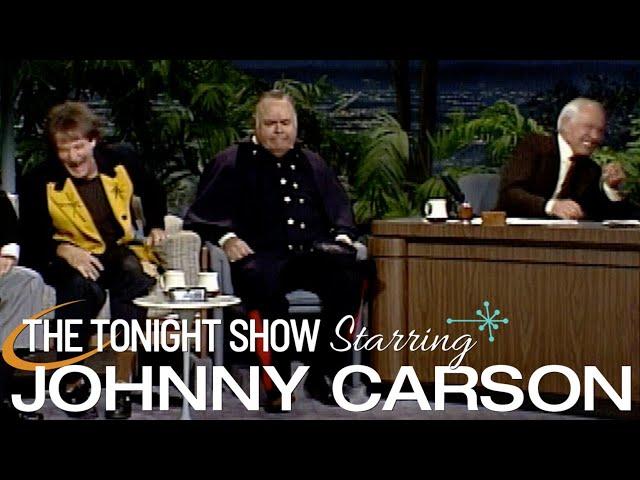 Jonathan Winters & Robin Williams in Funniest Moments on Carson Tonight Show