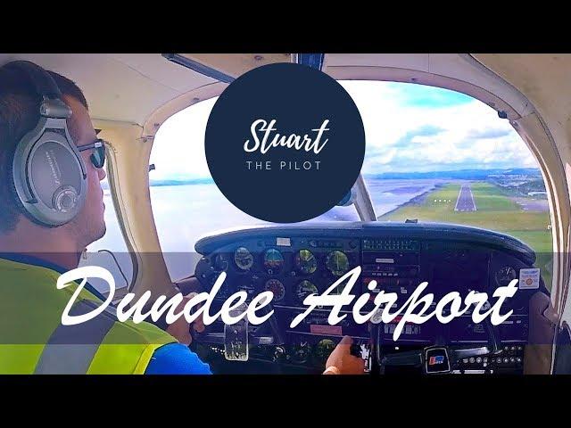 DUNDEE AIRPORT Approach, Landing & Arrival Procedures | VFR | PA28 | Full ATC Audio