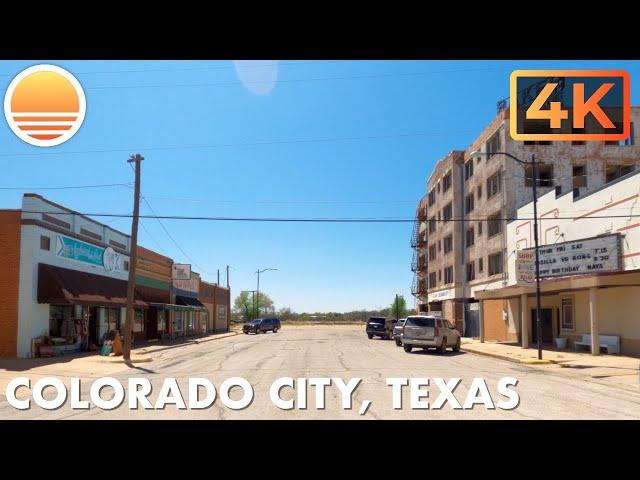  [4K] Colorado City, Texas!  Drive with me through a Texas town in Mitchell County, Texas.