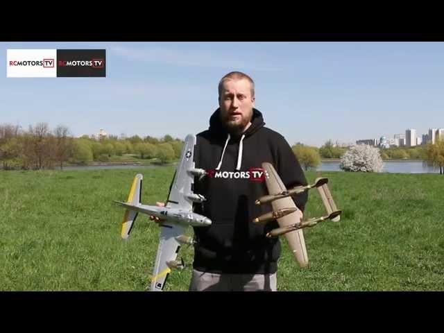 Флай-тест самолетов EasySky B-17 и P-38 от RCMOTORS.TV