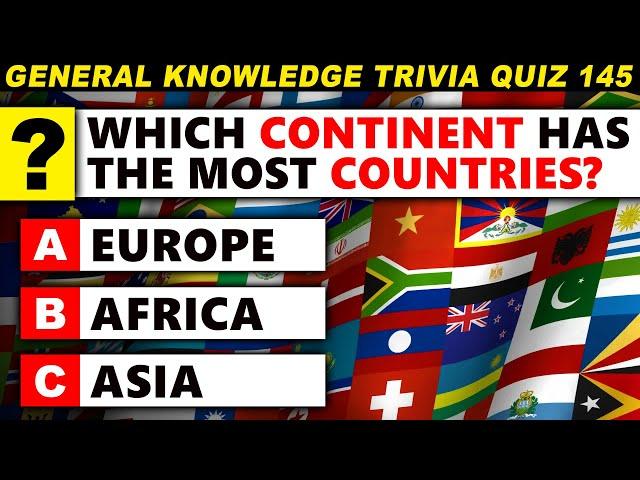 Test Your Brain - Can You Pass The Ultimate Trivia Quiz? 50 General Knowledge Questions Round 145