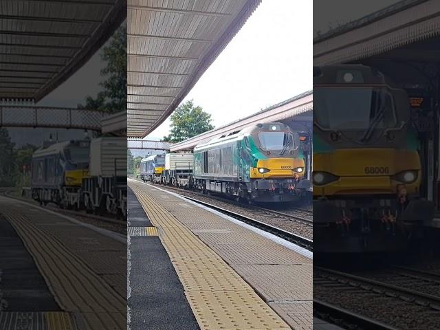 Class 68s locomotives at work