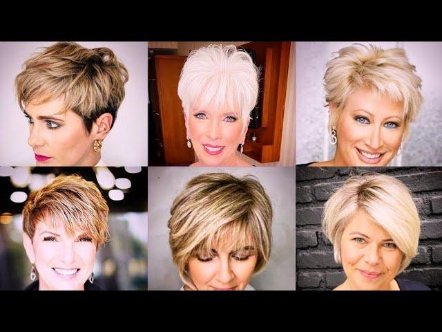 Short Hairstyles And Haircuts For Older Women | Low Maintenance Haircut Ideas | Choppy Hairstyles